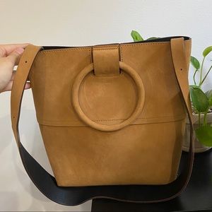 Theory Camel Suede Bag